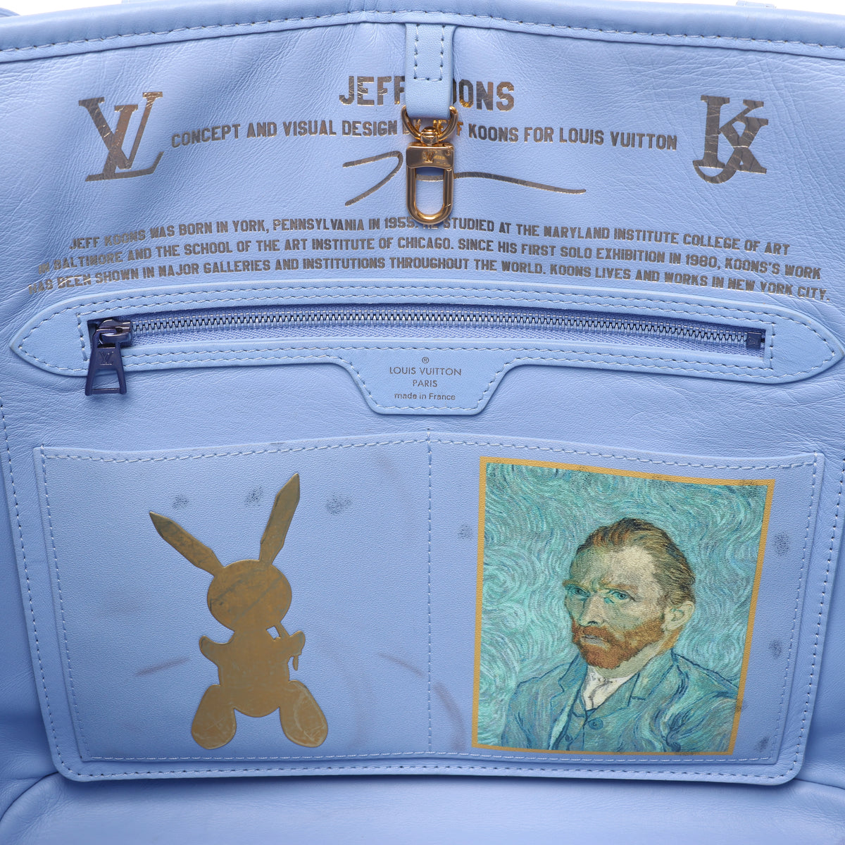 Louis Vuitton Neverfull MM Masters Collection Shoulder Bag in Blue M43331