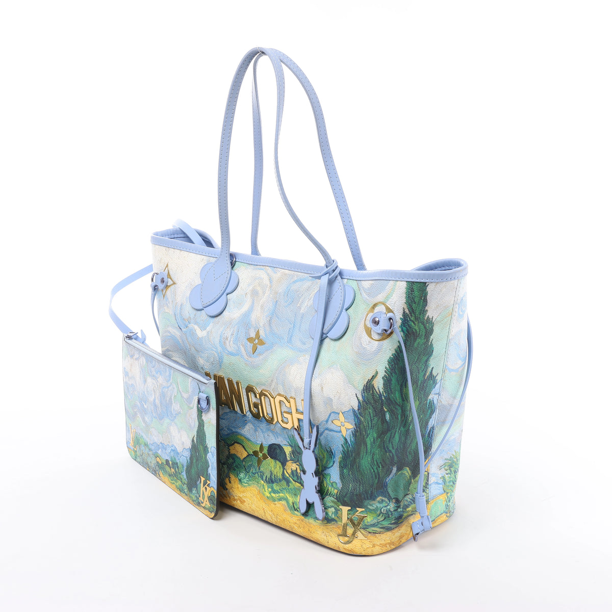Louis Vuitton Neverfull MM Masters Collection Shoulder Bag in Blue M43331