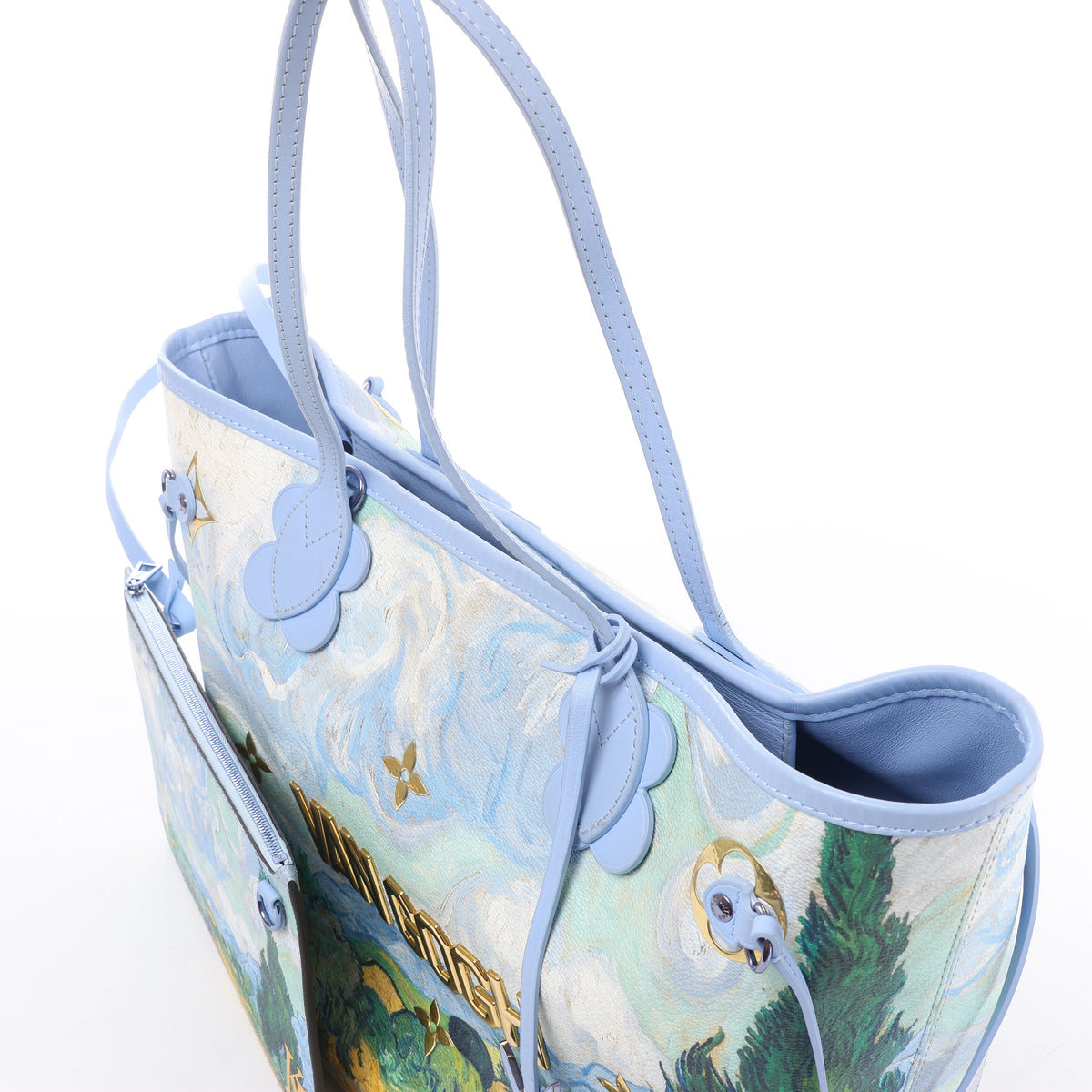 Louis Vuitton Neverfull MM Masters Collection Shoulder Bag in Blue M43331
