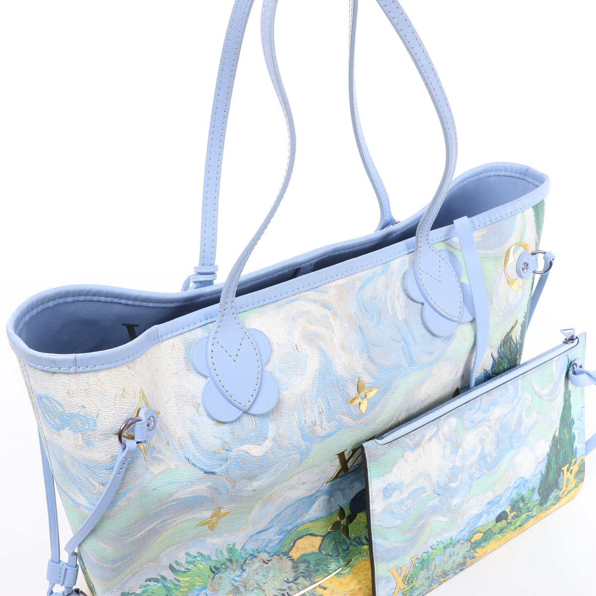 Louis Vuitton Neverfull MM Masters Collection Shoulder Bag in Blue M43331
