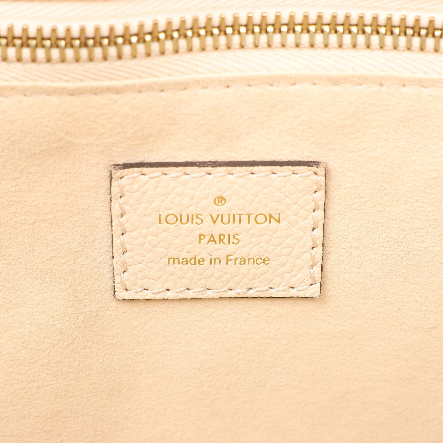 Louis Vuitton Neverfull MM Monogram Empreinte Shoulder Bag in White M46676