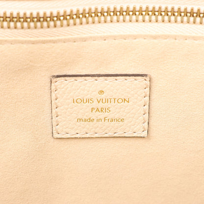 Louis Vuitton Neverfull MM Monogram Empreinte Shoulder Bag in White M46676