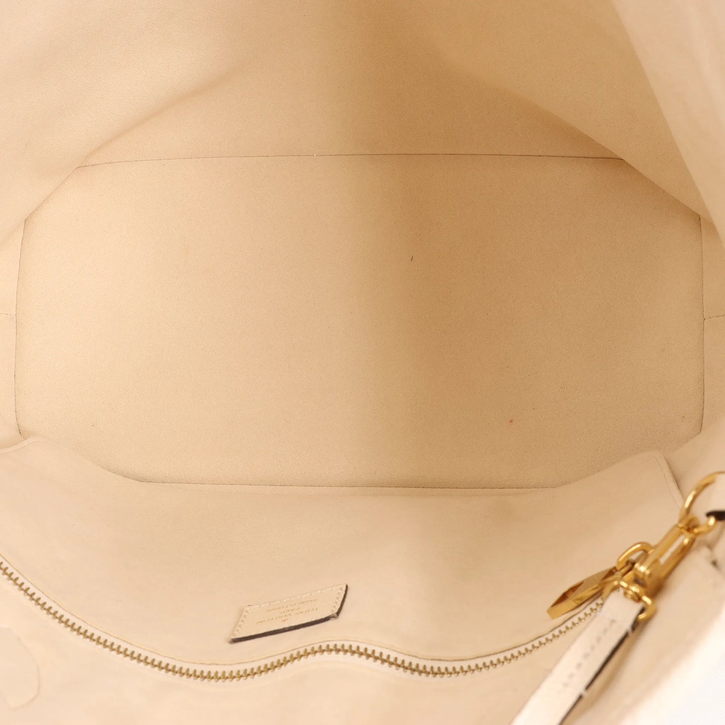 Louis Vuitton Neverfull MM Monogram Empreinte Shoulder Bag in White M46676