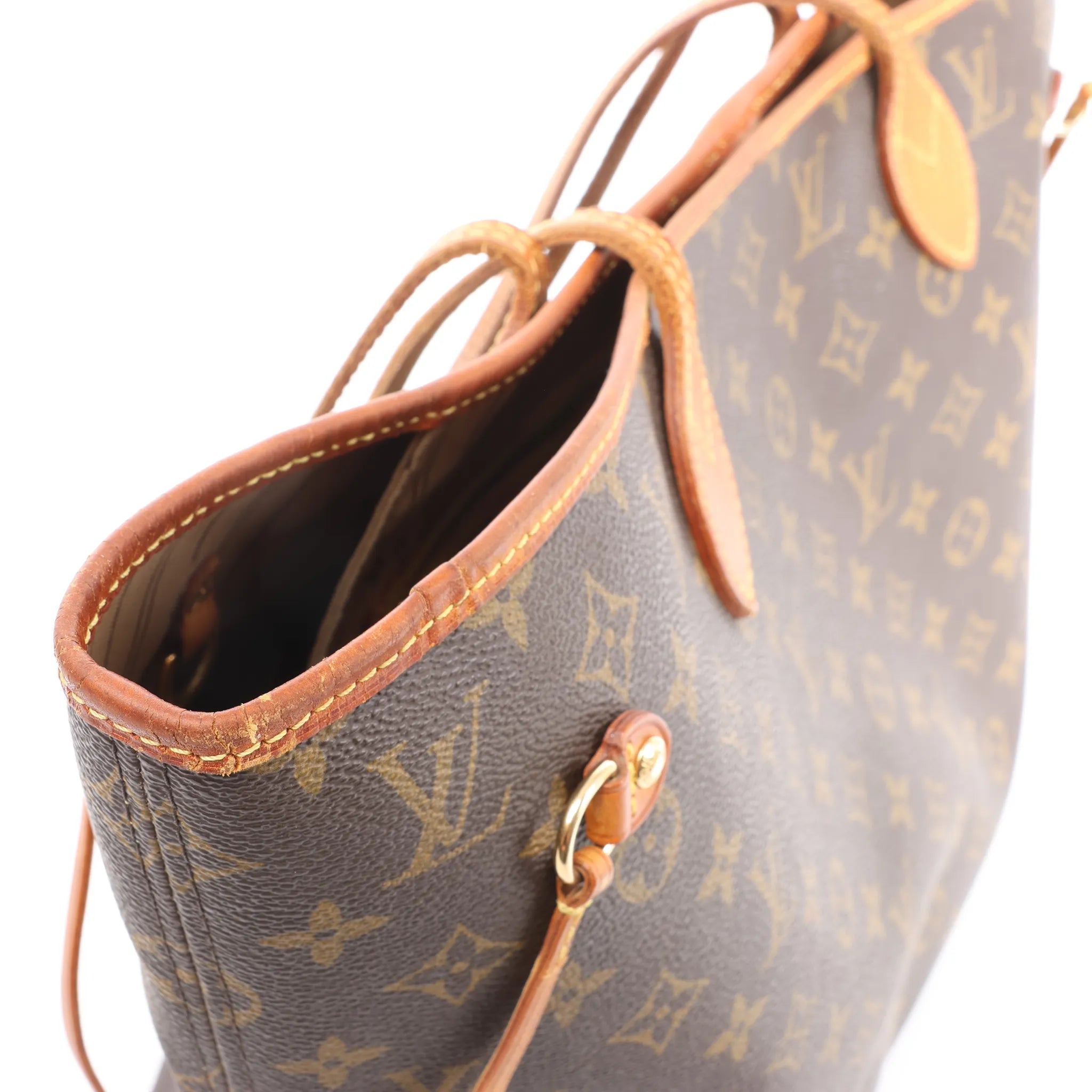 Louis Vuitton Neverfull MM Monogram Shoulder Bag in Brown M40156