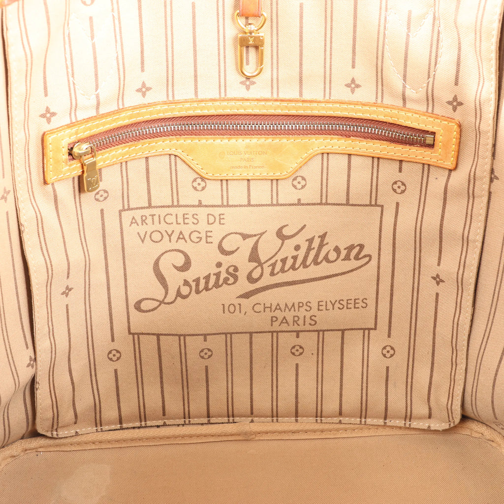Louis Vuitton Neverfull MM Monogram Shoulder Bag in Brown M40156