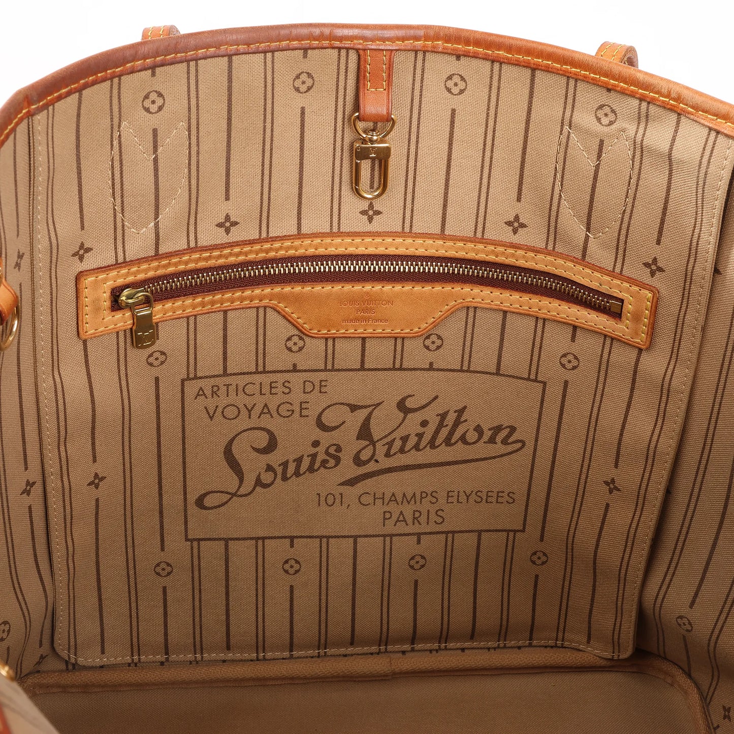 Louis Vuitton Monogram Neverfull MM Shoulder Bag M40156