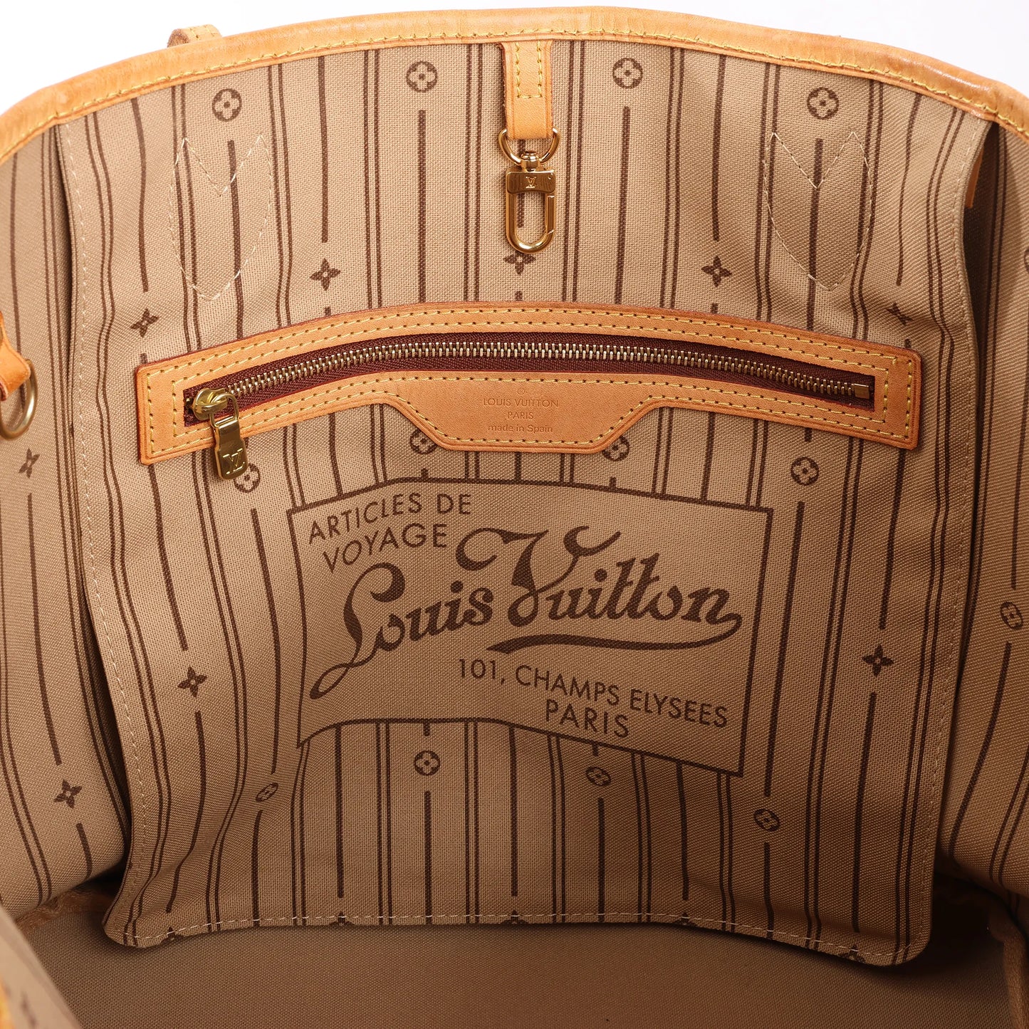 Louis Vuitton Monogram Neverfull MM Shoulder Bag M40156