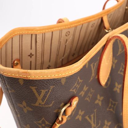 Louis Vuitton Monogram Neverfull MM Shoulder Bag in Brown M40156