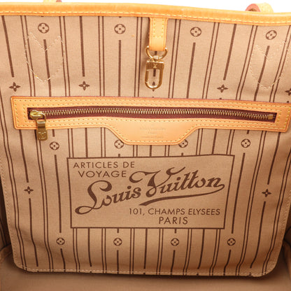 Louis Vuitton Monogram Neverfull MM Shoulder Bag in Brown M40156