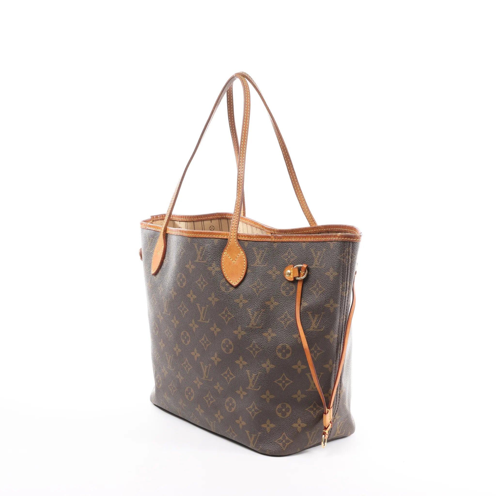 Louis Vuitton Neverfull MM Monogram Shoulder Bag in Brown M40156