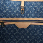 Louis Vuitton Neverfull MM Monogram Denim Shoulder Bag in Blue M13192