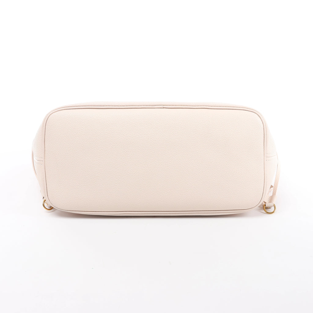 Louis Vuitton Neverfull MM Monogram Empreinte Gradient Shoulder Bag in Beige M46516
