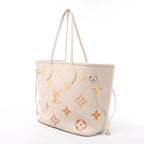 Louis Vuitton Neverfull MM Monogram Empreinte Gradient Shoulder Bag in Beige M46516
