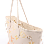 Louis Vuitton Neverfull MM Monogram Empreinte Gradient Shoulder Bag in Beige M46516