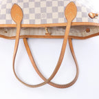 Bolso de hombro Louis Vuitton Neverfull PM Damier Azur en beige N51110