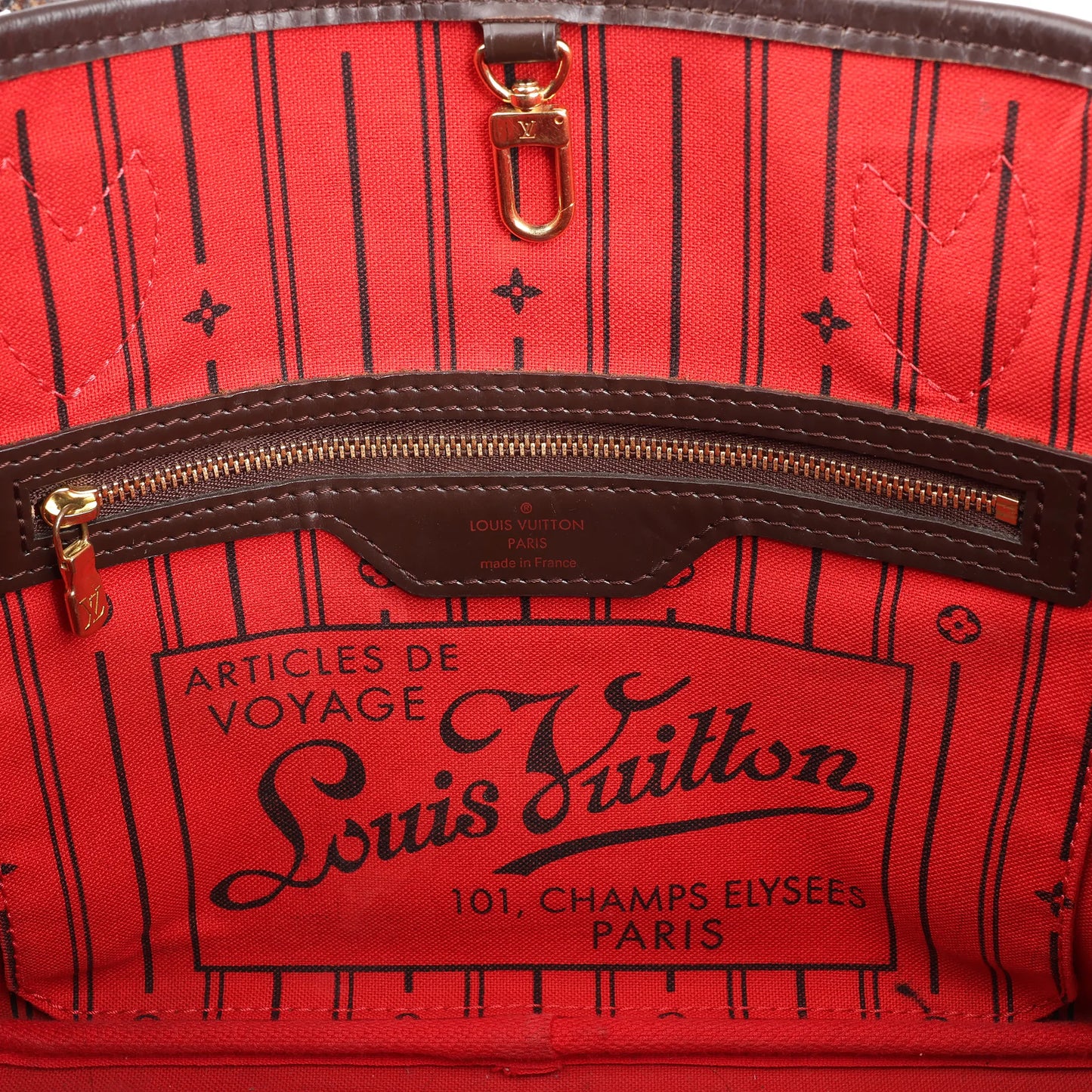 Louis Vuitton Damier Ebene Neverfull PM Shoulder Bag in Brown N51109