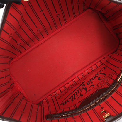 Louis Vuitton Damier Ebene Neverfull PM Shoulder Bag in Brown N51109