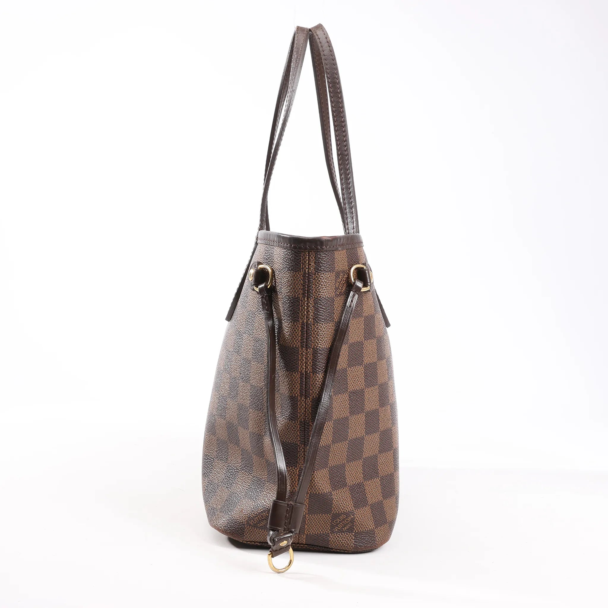 Louis Vuitton Damier Ebene Neverfull PM Shoulder Bag in Brown N51109