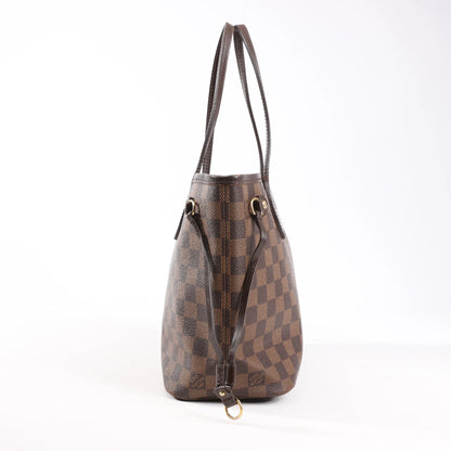 Louis Vuitton Damier Ebene Neverfull PM Shoulder Bag in Brown N51109