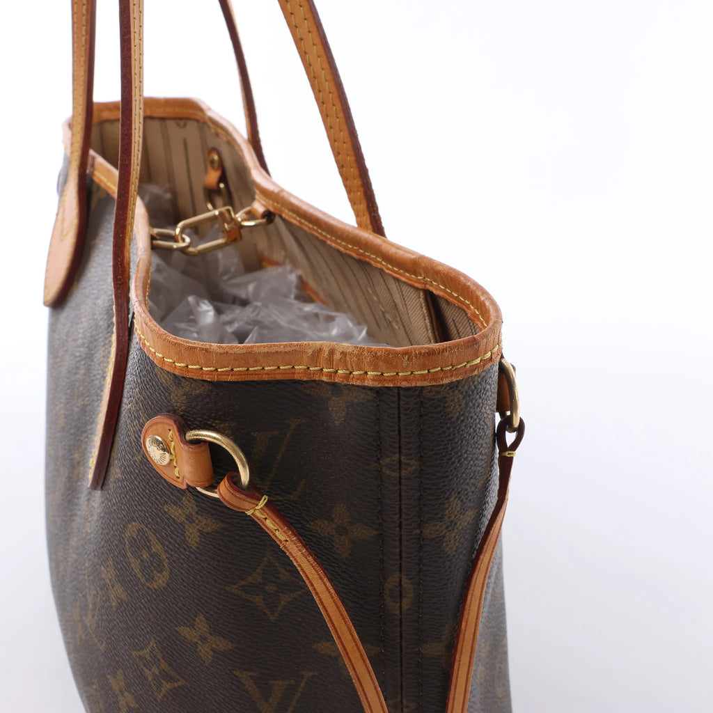 Louis Vuitton Neverfull PM Monogram Canvas Shoulder Bag in Brown M40155