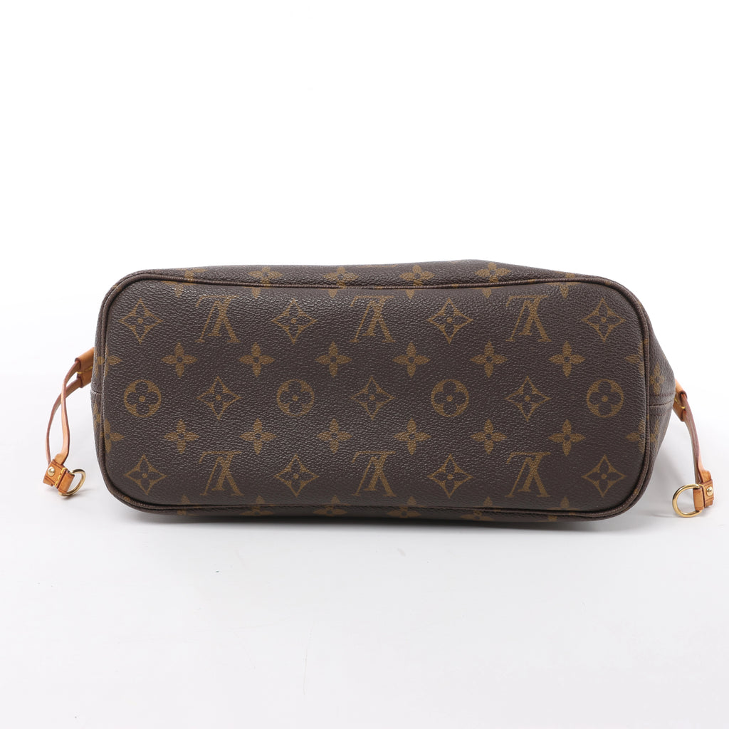 Bolso de hombro Louis Vuitton Neverfull PM Monogram de lona en marrón M40155