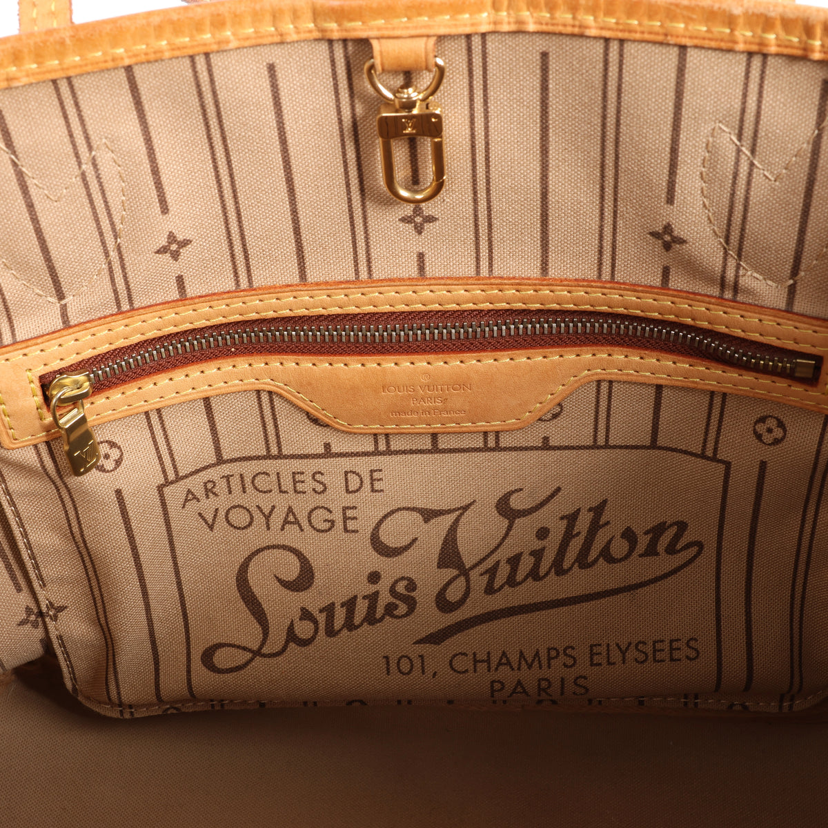 Bolso de hombro Louis Vuitton Neverfull PM Monogram de lona en marrón M40155