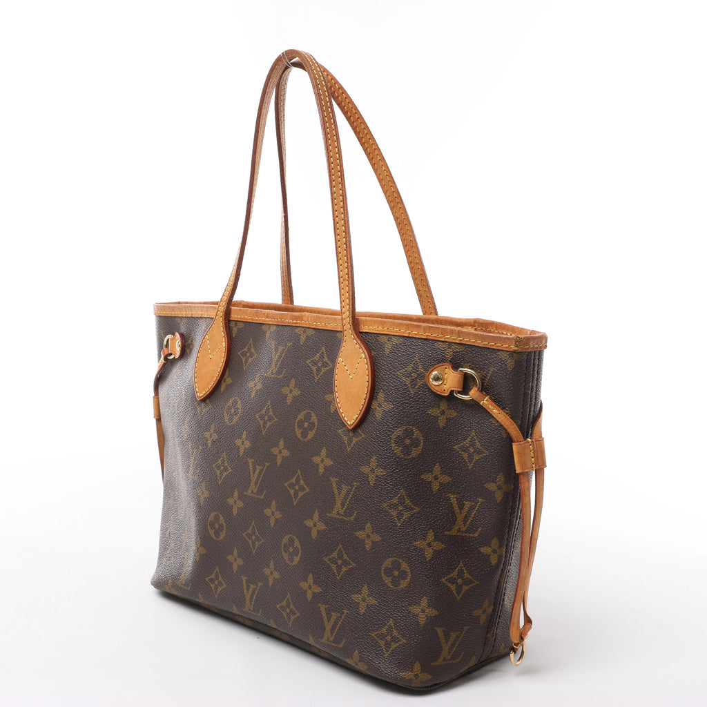 Bolso de hombro Louis Vuitton Neverfull PM Monogram de lona en marrón M40155