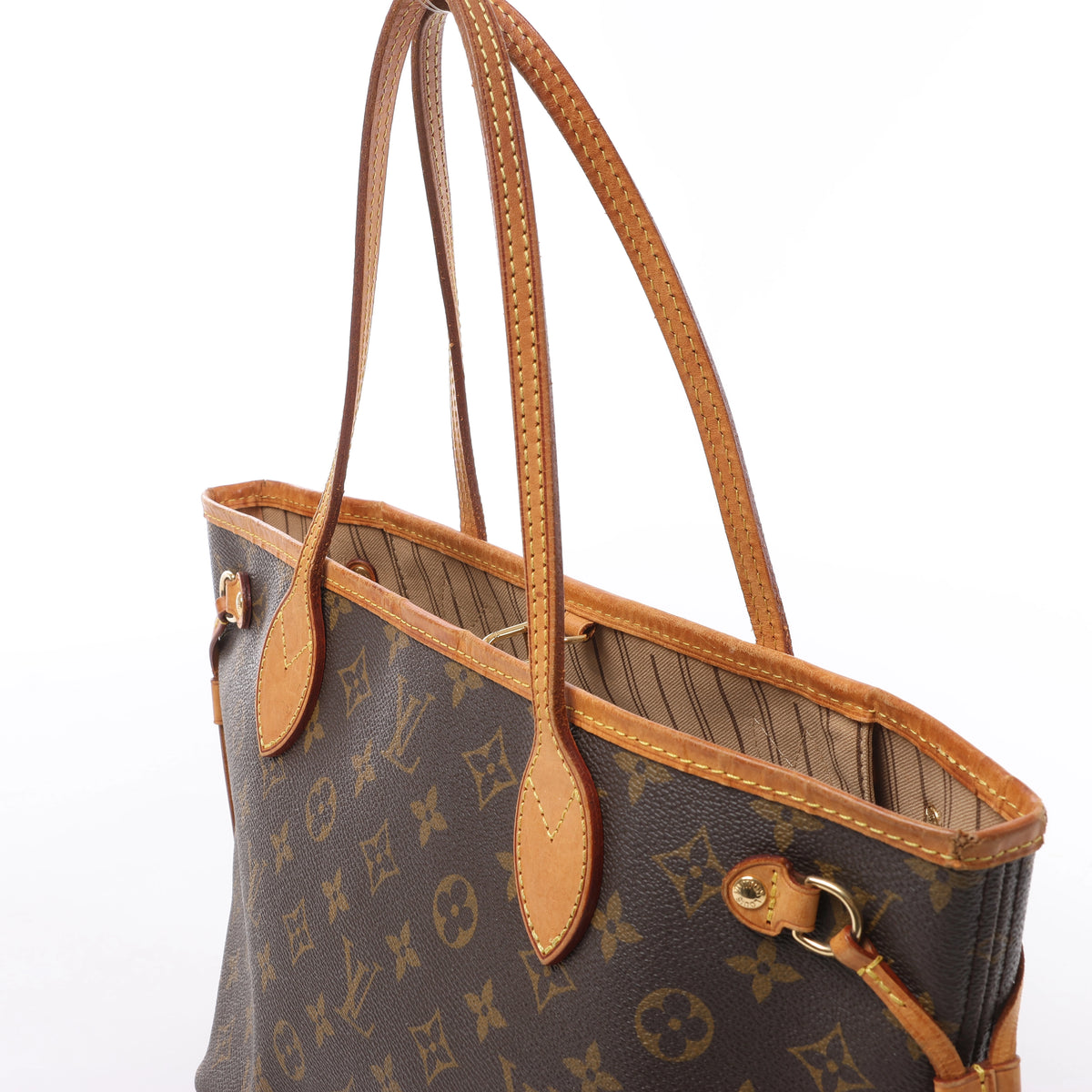 Louis Vuitton Neverfull PM Monogram Canvas Shoulder Bag in Brown M40155