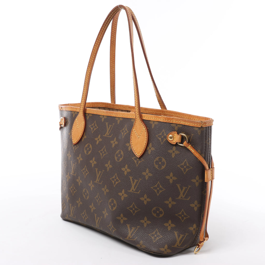 Bolso de hombro Louis Vuitton Neverfull PM Monogram de lona en marrón M40155