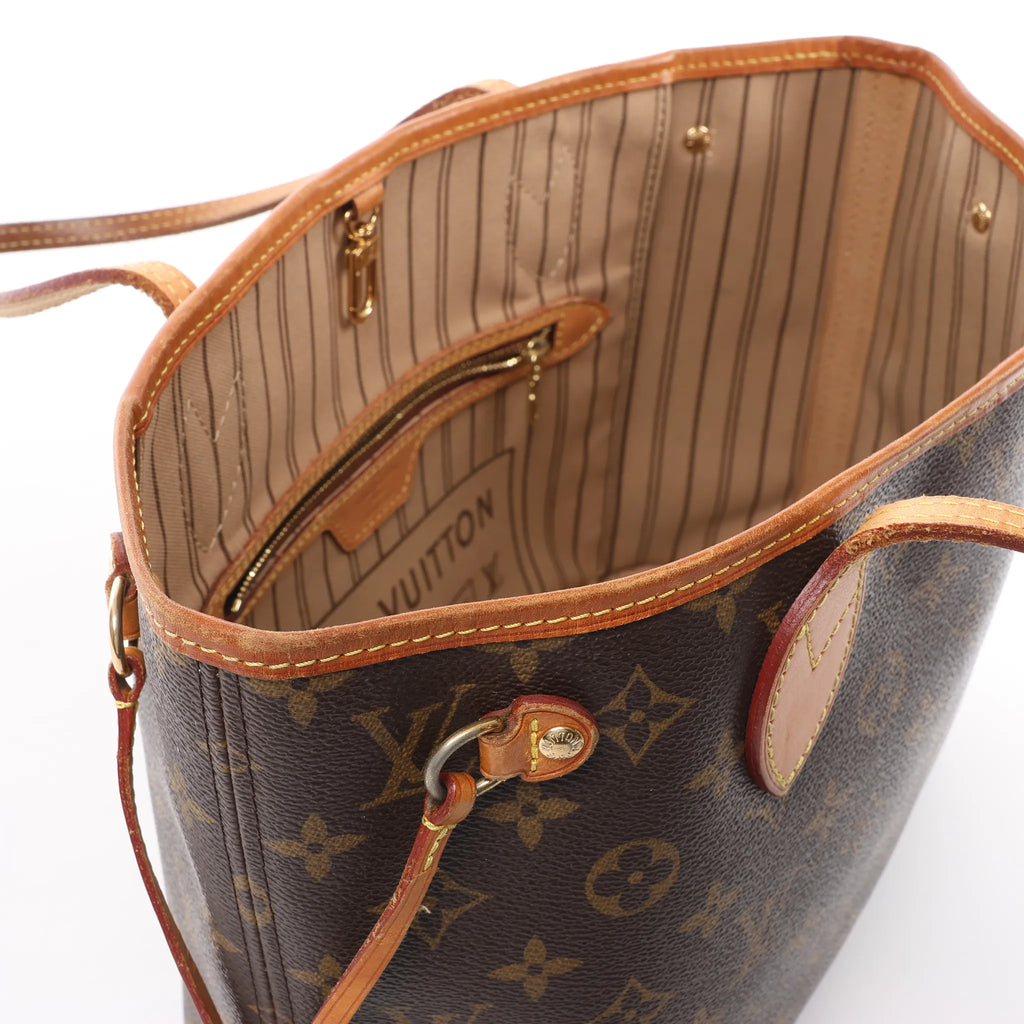 Louis Vuitton Neverfull PM Monogram Canvas Shoulder Bag in Brown M41000