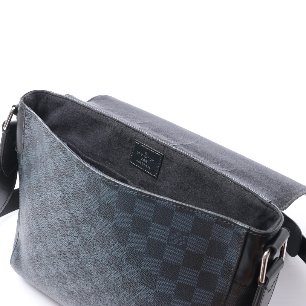 Louis Vuitton Newport PM Damier Cobalt Messenger Crossbody Bag in Black x Navy N41587