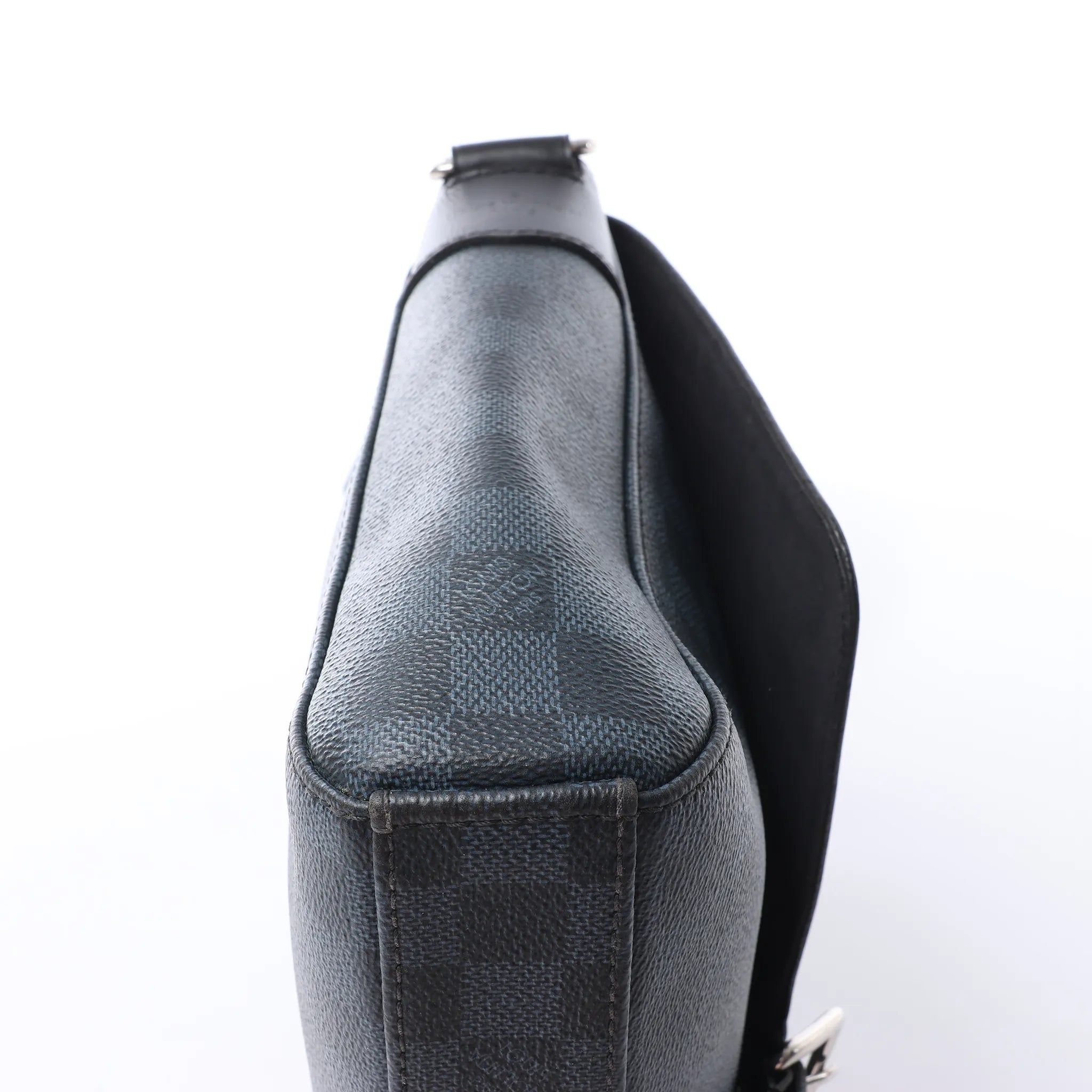 Louis Vuitton Newport PM Damier Cobalt Messenger Crossbody Bag in Black x Navy N41587