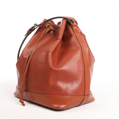 Louis Vuitton Noe Epi Leather Shoulder Bag in Brown
