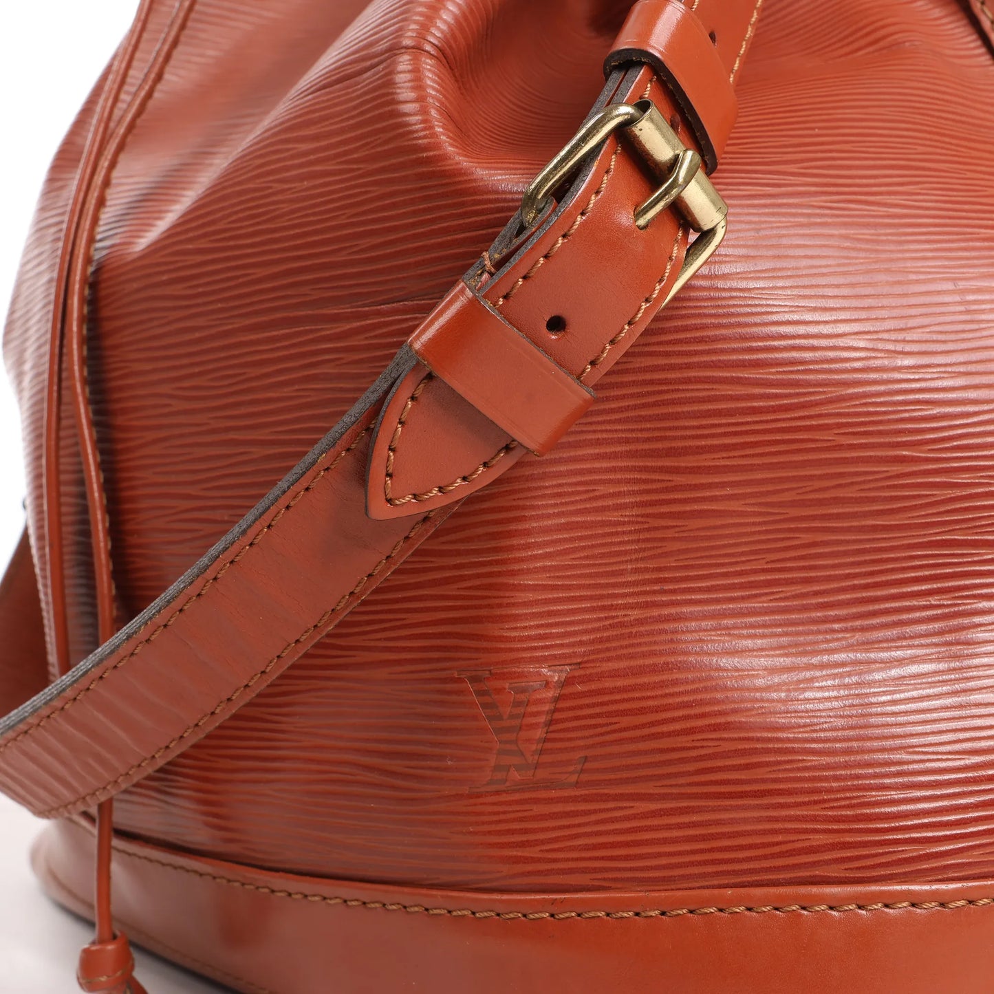 Louis Vuitton Noe Epi Leather Shoulder Bag in Brown