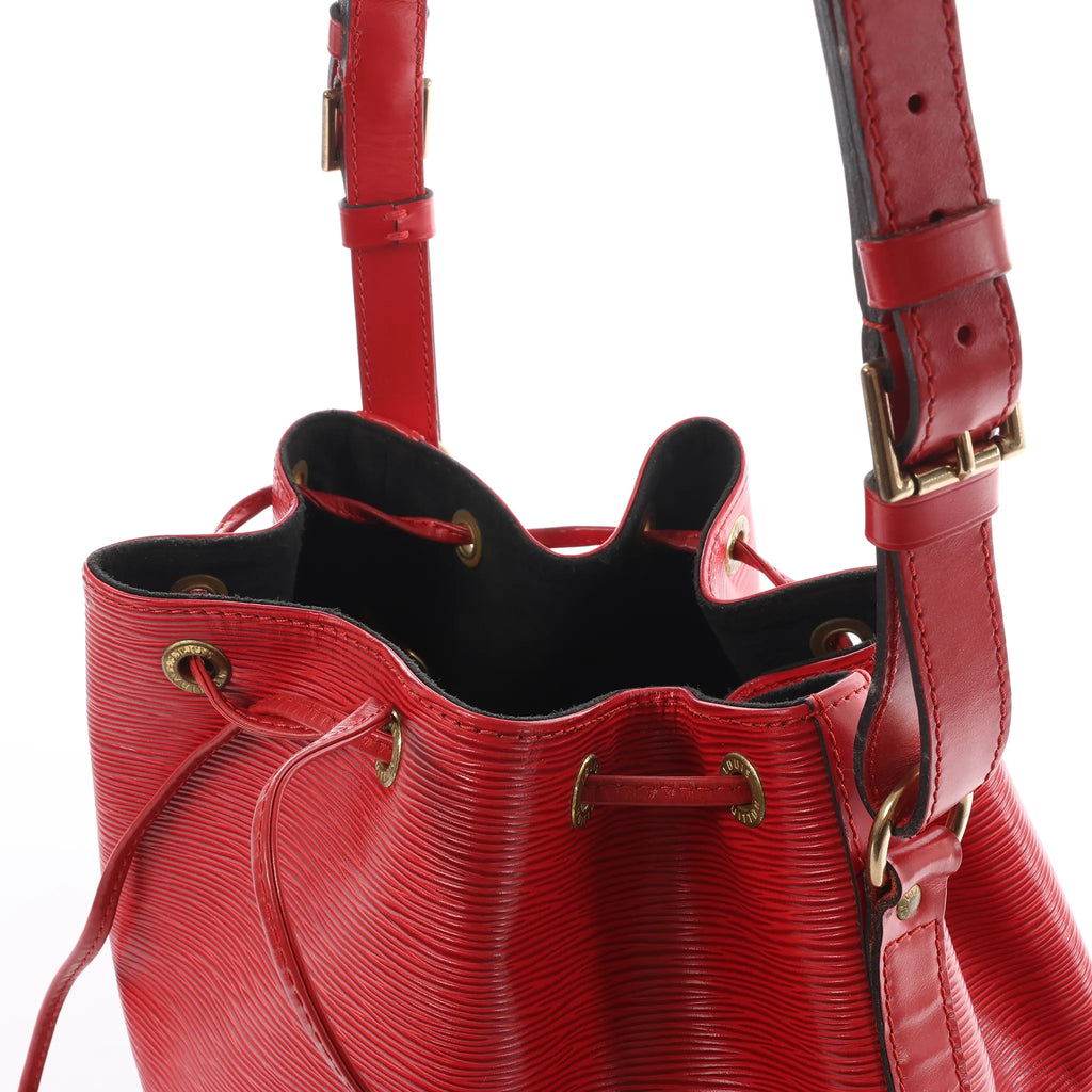 Louis Vuitton Noe Epi Leather Shoulder Bag in Red M44007
