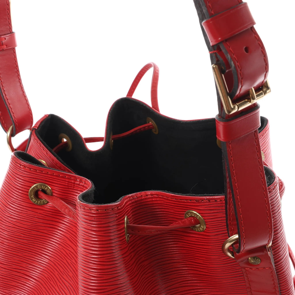 Louis Vuitton Noe Epi Leather Shoulder Bag in Red M44007