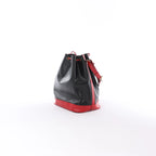 Louis Vuitton Noe Epi Leather Shoulder Bag in Black x Castilian Red M44017