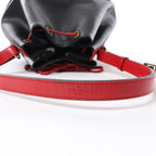 Louis Vuitton Noe Epi Leather Shoulder Bag in Black x Castilian Red M44017