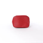 Louis Vuitton Noe Epi Leather Shoulder Bag in Black x Castilian Red M44017
