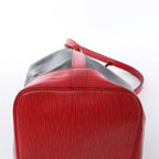 Louis Vuitton Noe Epi Leather Shoulder Bag in Black x Castilian Red M44017