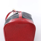 Louis Vuitton Noe Epi Leather Shoulder Bag in Black x Castilian Red M44017