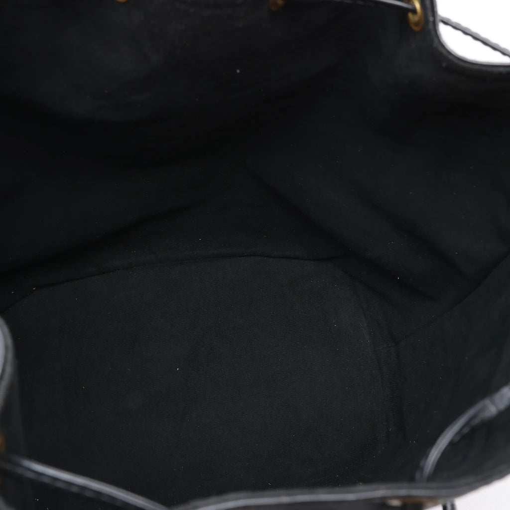 Louis Vuitton Noe Epi Leather Shoulder Bag in Black M59002