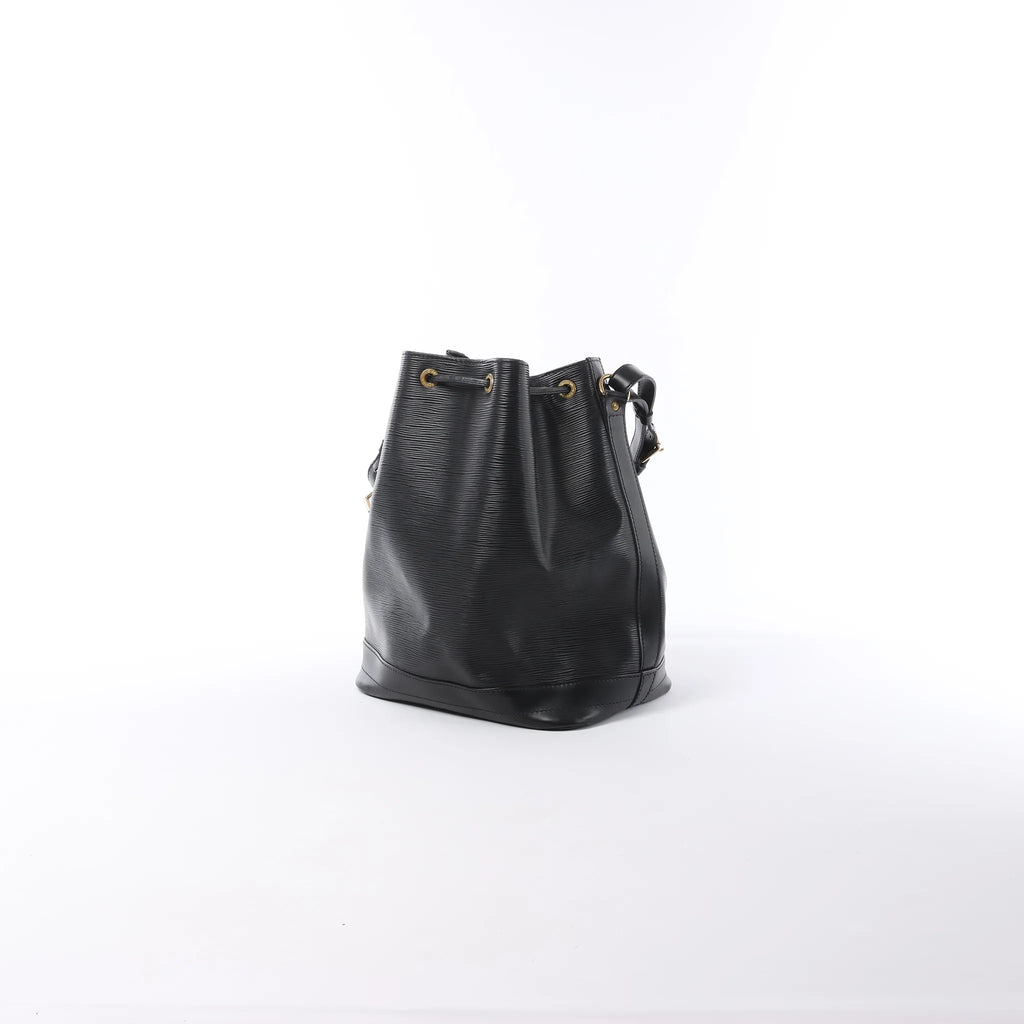 Louis Vuitton Noe Epi Leather Shoulder Bag in Black M59002