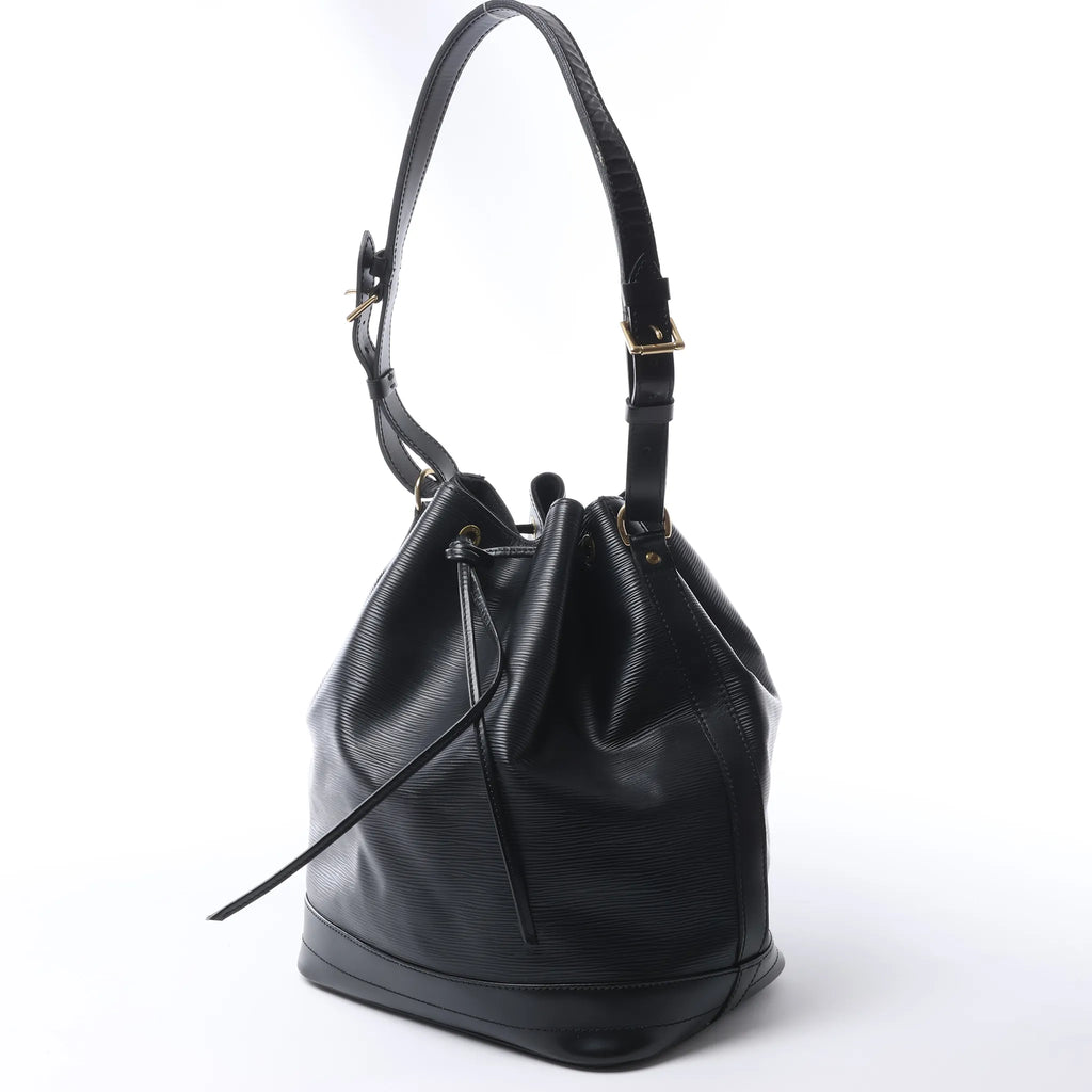 Louis Vuitton Noe Epi Leather Shoulder Bag in Black M59002