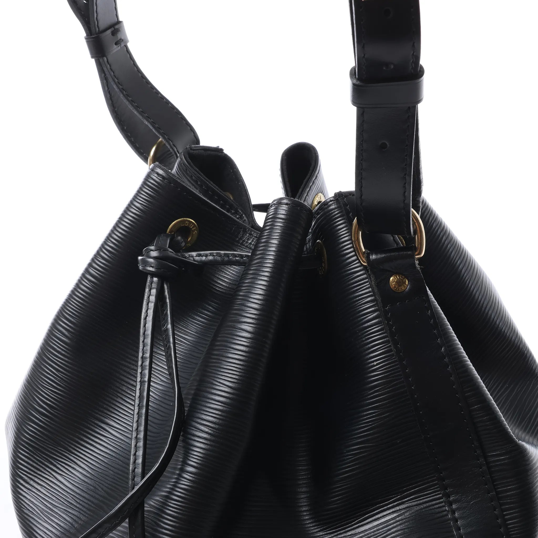 Louis Vuitton Noe Epi Leather Shoulder Bag in Black M59002