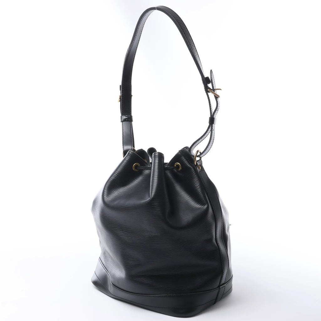 Louis Vuitton Noe Epi Leather Shoulder Bag in Black M59002
