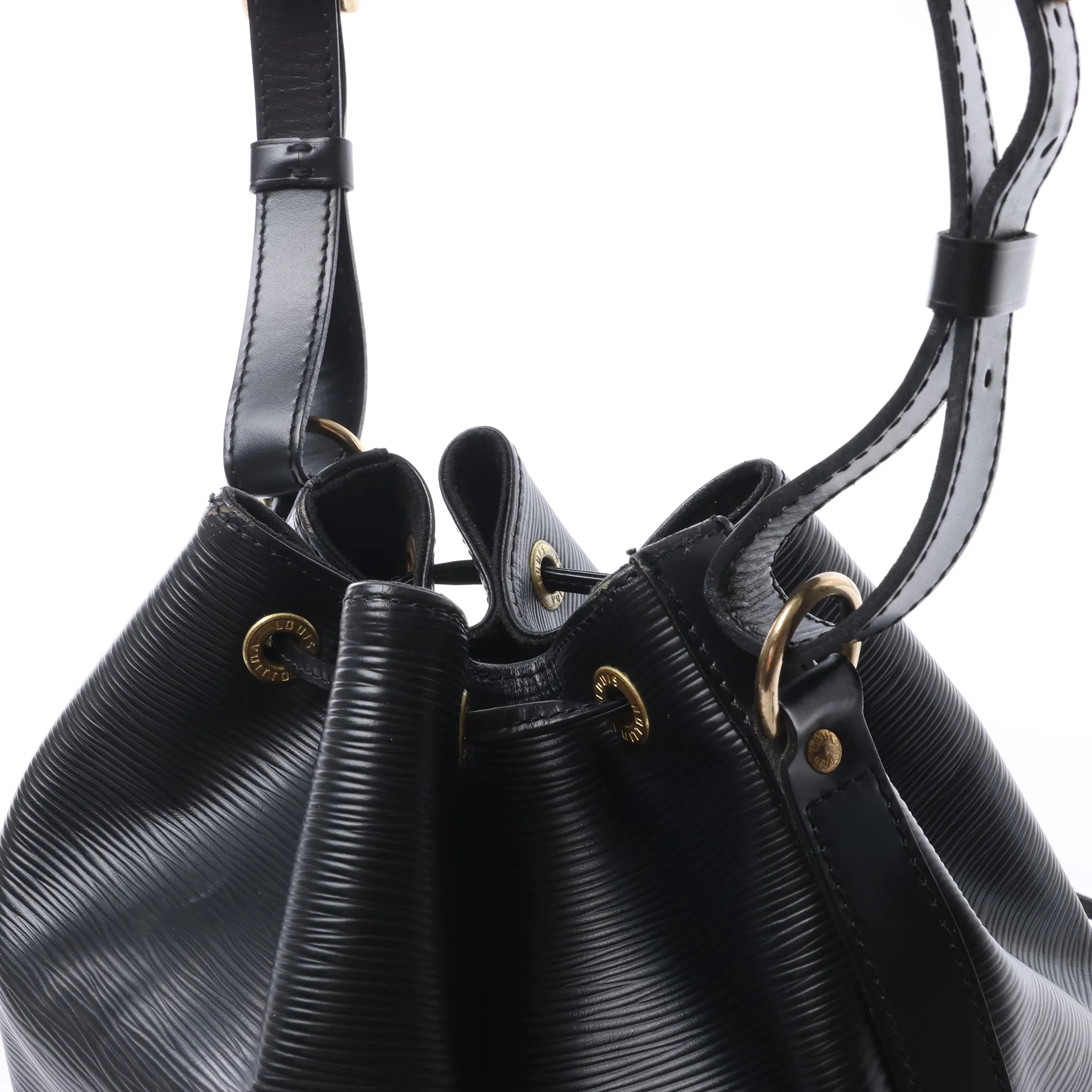 Louis Vuitton Noe Epi Leather Shoulder Bag in Black M59002