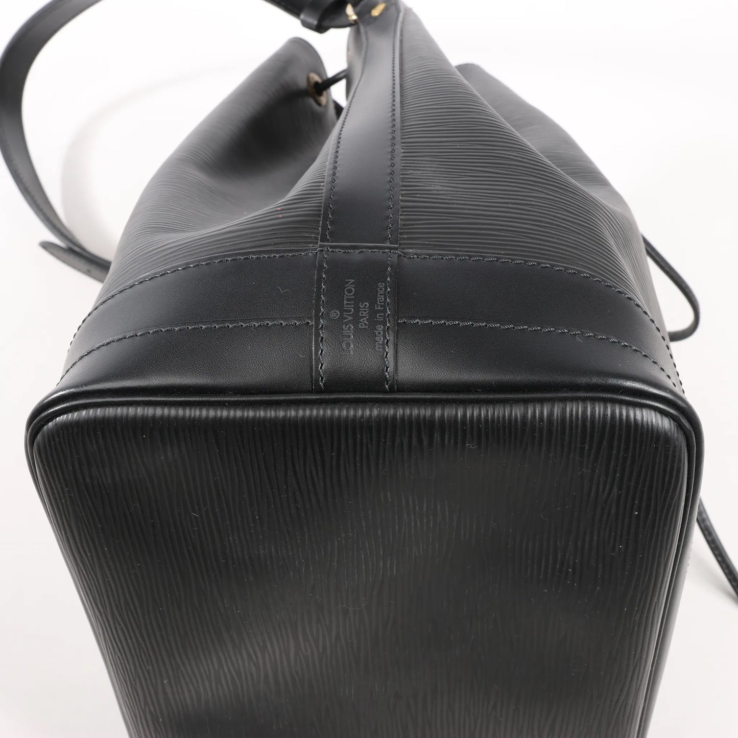 Sac bandoulière Louis Vuitton Noé en cuir Epi noir M59002