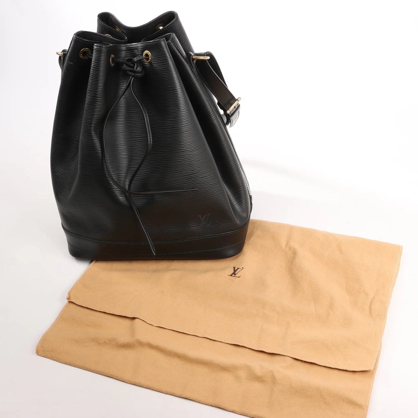 Sac bandoulière Louis Vuitton Noé en cuir Epi noir M59002