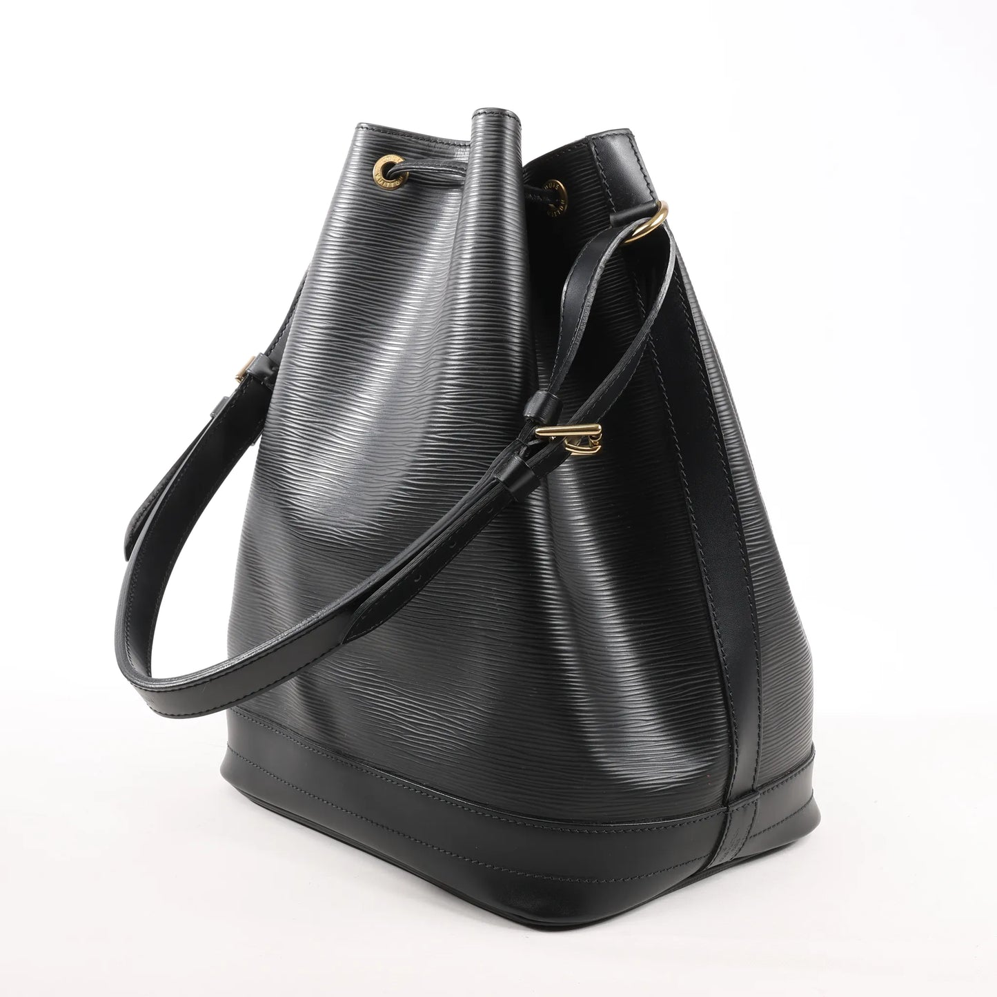 Sac bandoulière Louis Vuitton Noé en cuir Epi noir M59002